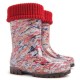 Детские резиновые сапоги Demar TWISTER LUX PRINT P ( цветы )